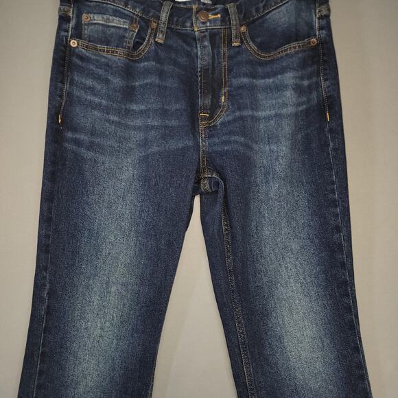 Old Navy Jeans Mens 32x32 Blue Boot Cut Built In Tough Flex Dark Wash Outdoors - Picture 5 of 15